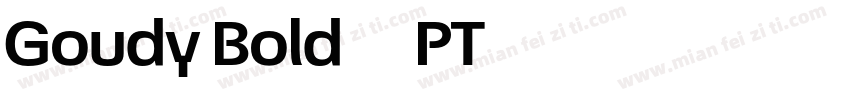 Goudy Bold 73PT字体转换